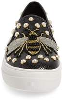 Thumbnail for your product : Steve Madden Polly Bee Embellished Slip-On Platform Sneaker