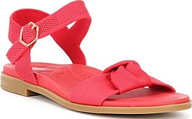 VIVAIA Paloma Knotted Knit Flat Ankle Strap Sandals