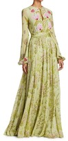 Thumbnail for your product : Giambattista Valli Floral Silk Maxi Dress