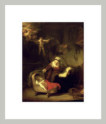 Red Barrel Studio The Holy Family by Rembrandt van Rijn - Framed Giclee Print