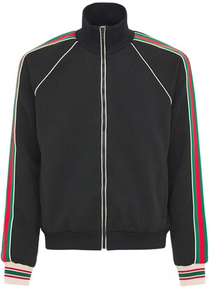 sofistikeret forsigtigt negativ Gucci GG jersey jacquard zip track jacket - ShopStyle Outerwear