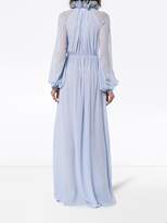 Thumbnail for your product : Giambattista Valli Silk gown with ruffle high neck