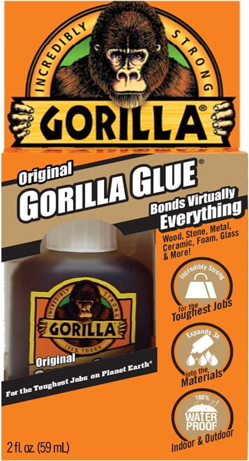 Gorilla 50002- Original Glue, 2 oz, Brown