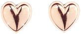Thumbnail for your product : Love Gold 9 Carat Rose Gold Domed Heart Earrings