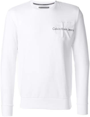 CK Calvin Klein embroidered logo sweatshirt