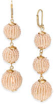 Thumbnail for your product : INC International Concepts Beaded Sphere Triple Drop Earrings, Created for Macy's