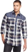 Thumbnail for your product : Sean John Big & Tall Contrast Check Shirt
