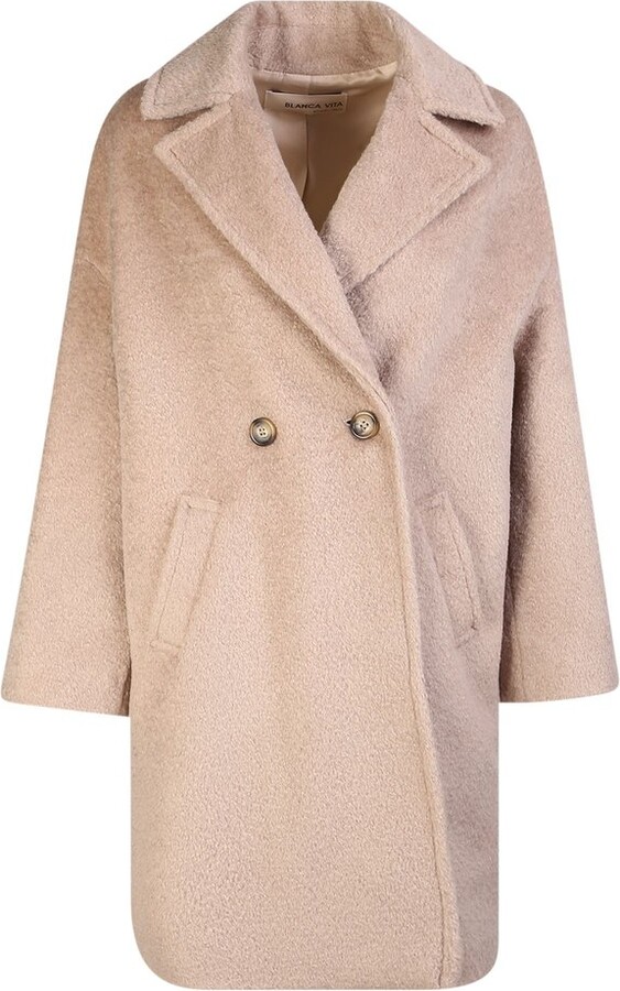 Blanca Vita Tuia Bouclé Double-Breasted Coat