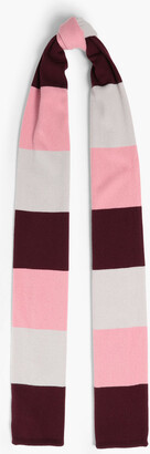 Chinti and Parker Striped wool and cashmere-blend scarf