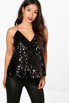 Thumbnail for your product : boohoo Maternity Polly Sequin Swing Cami Vest Top