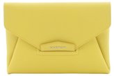 Thumbnail for your product : Givenchy yellow leather 'Antigona' envelope clutch