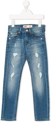 Levi's Kids ripped slim jeans