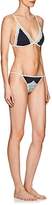Thumbnail for your product : Skin Women's Galina Lace-Trimmed Organic Cotton Thong - Mid-Midnight