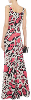 Thumbnail for your product : Roberto Cavalli Ruched Leopard-print Stretch-jersey Maxi Dress