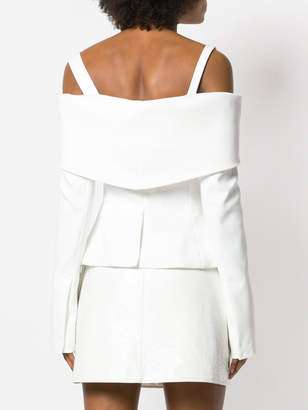 Off-White off-shoulder short dress