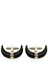 Thumbnail for your product : Givenchy Horn Bar Metallic Cufflinks
