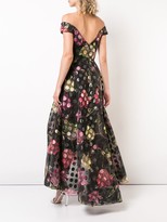 Thumbnail for your product : Marchesa Notte Off-The-Shoulder Floral Dress