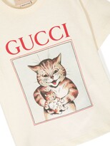 Thumbnail for your product : Gucci Children Baby Cat-print T-shirt