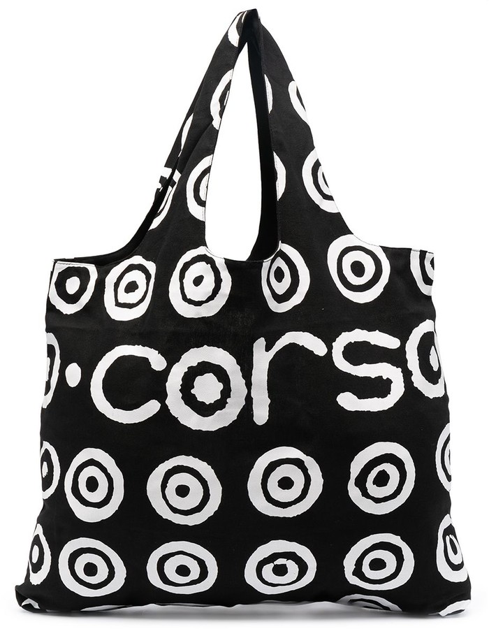 KoCo Collab Tote Bag Catharsis All Over Print with Red Handle
