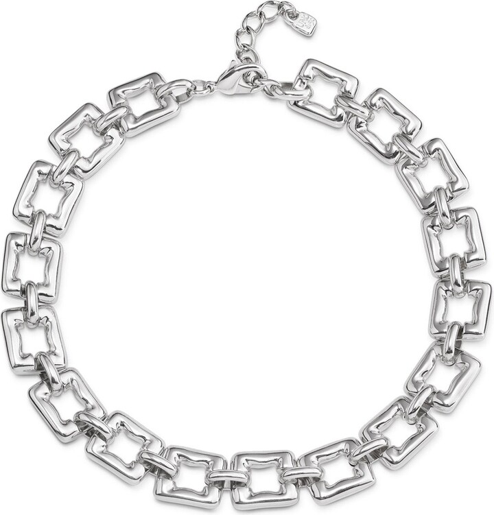 Uno de 50 Grand Square Link Necklace