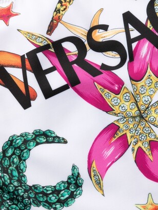 Versace Logo-Print Swimsuit