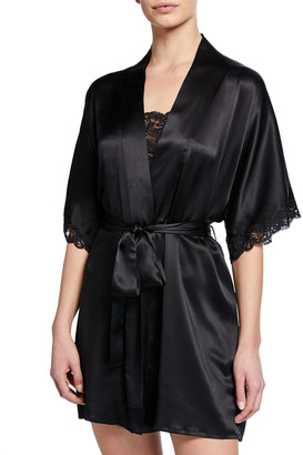 Christine Lingerie Bijoux Short Silk Robe