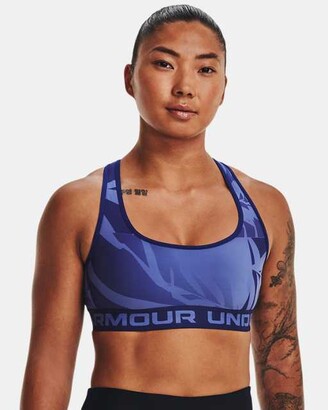 Under Armour Women's Armour® Mid Crossback Mid Printed Sports Bra -  ShopStyle