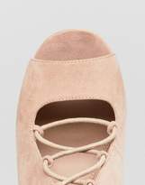 Thumbnail for your product : ASOS Design Tonic Lace Up Heeled Sandals