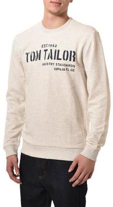 Tom Tailor Men's Industry Standards Logo Sweatshirt