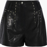 Thumbnail for your product : IRO Junko Studded Leather Shorts