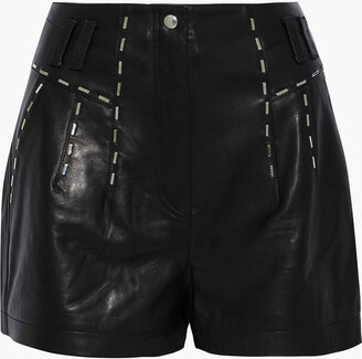IRO Junko Studded Leather Shorts