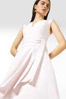 Thumbnail for your product : Karen Millen Compact Stretch Viscose Waterfall Dress