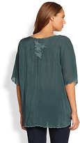 Thumbnail for your product : Johnny Was Johnny Was, Sizes 14-24 Rose Garden Top