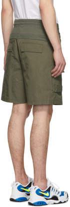 John Elliott Khaki Tactical Cargo Shorts