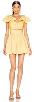 Thumbnail for your product : Raisa Vanessa RAISA&VANESSA Ribbon Shoulder Mini Dress in Yellow