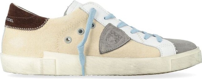 Philippe Model Prsx Logo Patch Lace-Up Sneakers