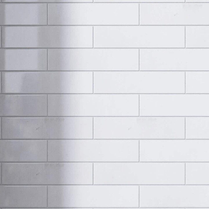 MOLOVO Natural Crystal White 1.89 in. x 7.8 Subway Polished Marble Tile Sample