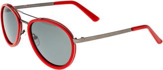 Breed Gemini Red Titanium Sunglasses w/ Polarized Lenses
