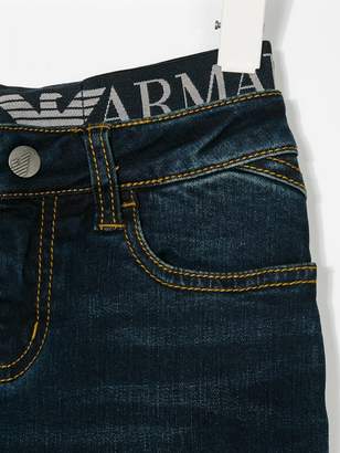 Emporio Armani Emporio Armani Kids stretch slim-fit jeans