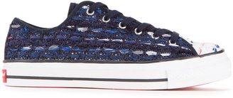 Coohem knitted tweed lace-up sneakers