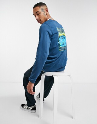 The North Face Faces long sleeve T-shirt in navy Exclusive to ASOS
