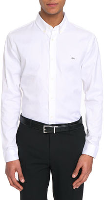 Lacoste White Pinpoint Shirt