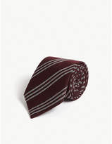 Thumbnail for your product : Emporio Armani Striped wool-blend tie