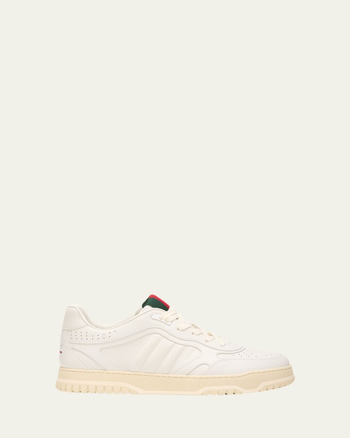 Gucci Men's Re-Web Bball Calf Sneakers