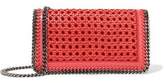 Thumbnail for your product : Stella McCartney Cotton-Raffia And Faux Leather Shoulder Bag