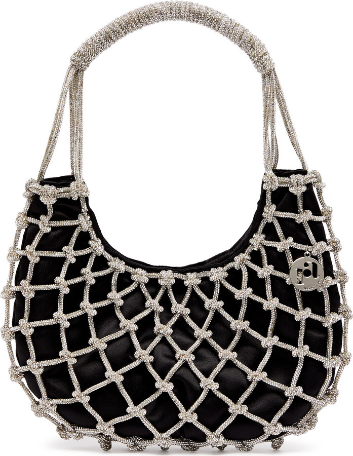 Rosantica Nodi Crystal-embellished Satin Shoulder bag