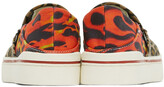 Thumbnail for your product : R 13 Multicolor Leopard Flaming Heads Sneakers