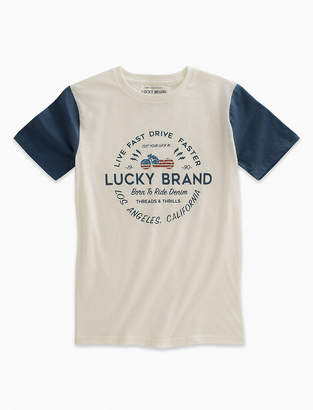 Lucky Brand Short Sleeve Born To Ride Tee