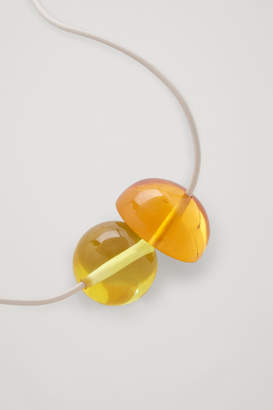 COS GLASS BEAD STATEMENT NECKLACE