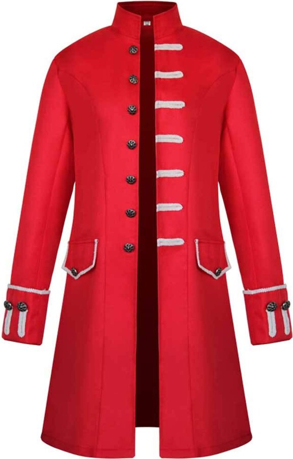 HARRYSTORE Mens Steampunk Victorian Medieval Jacket Pirate Costume ...